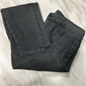 Refuge black wash mid high rise skinny jeans 16